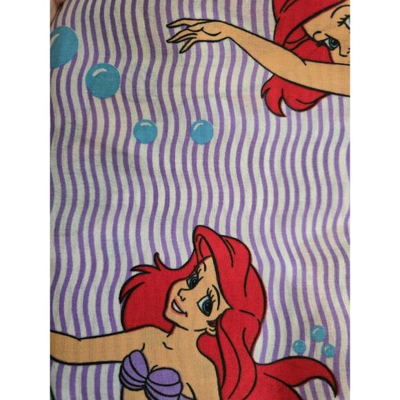 Vintage Disney's Little Mermaid Ariel Striped Blouson Valance - Picture 4 of 4